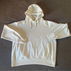 Uniqlo Pullover White Hoodie Size Large